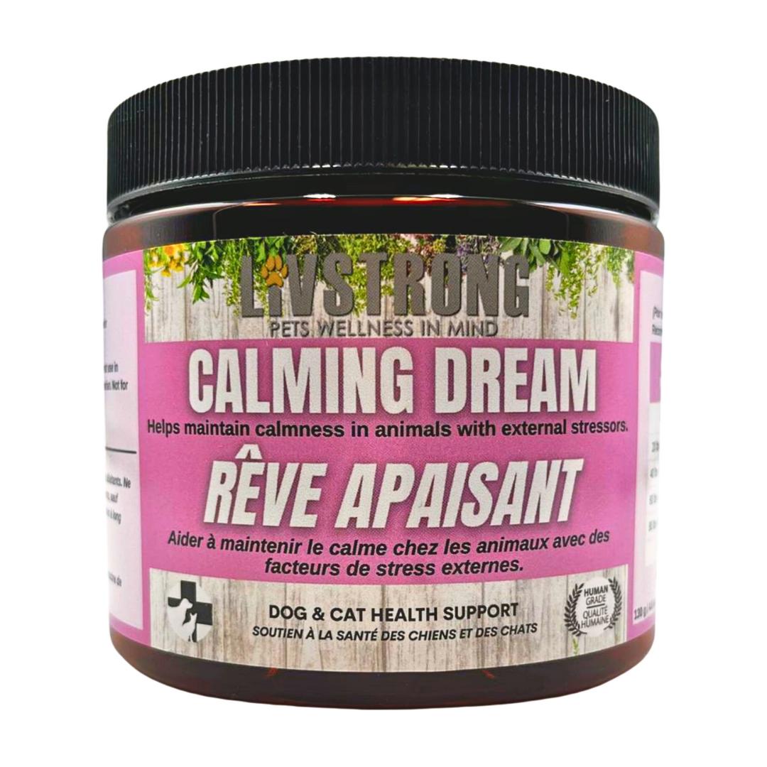 Livstrong Calming Dream Powder Dog & Cat Supplement, 130-gram