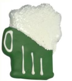 Preppy Puppy Green Beer Mug Dog Treats