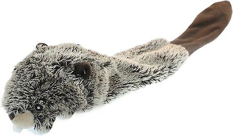 Multipet Bouncy Burrow Buddie Beaver No Stuffing Dog Toy