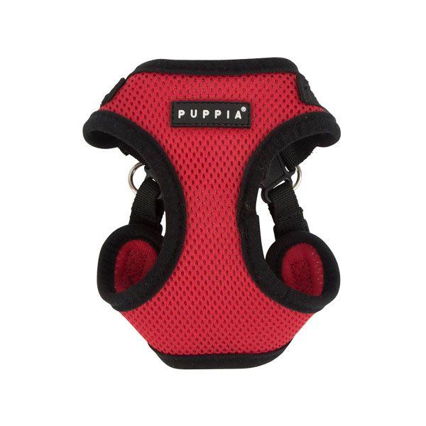 Puppia Soft Harness C for Dogs, Red, Small