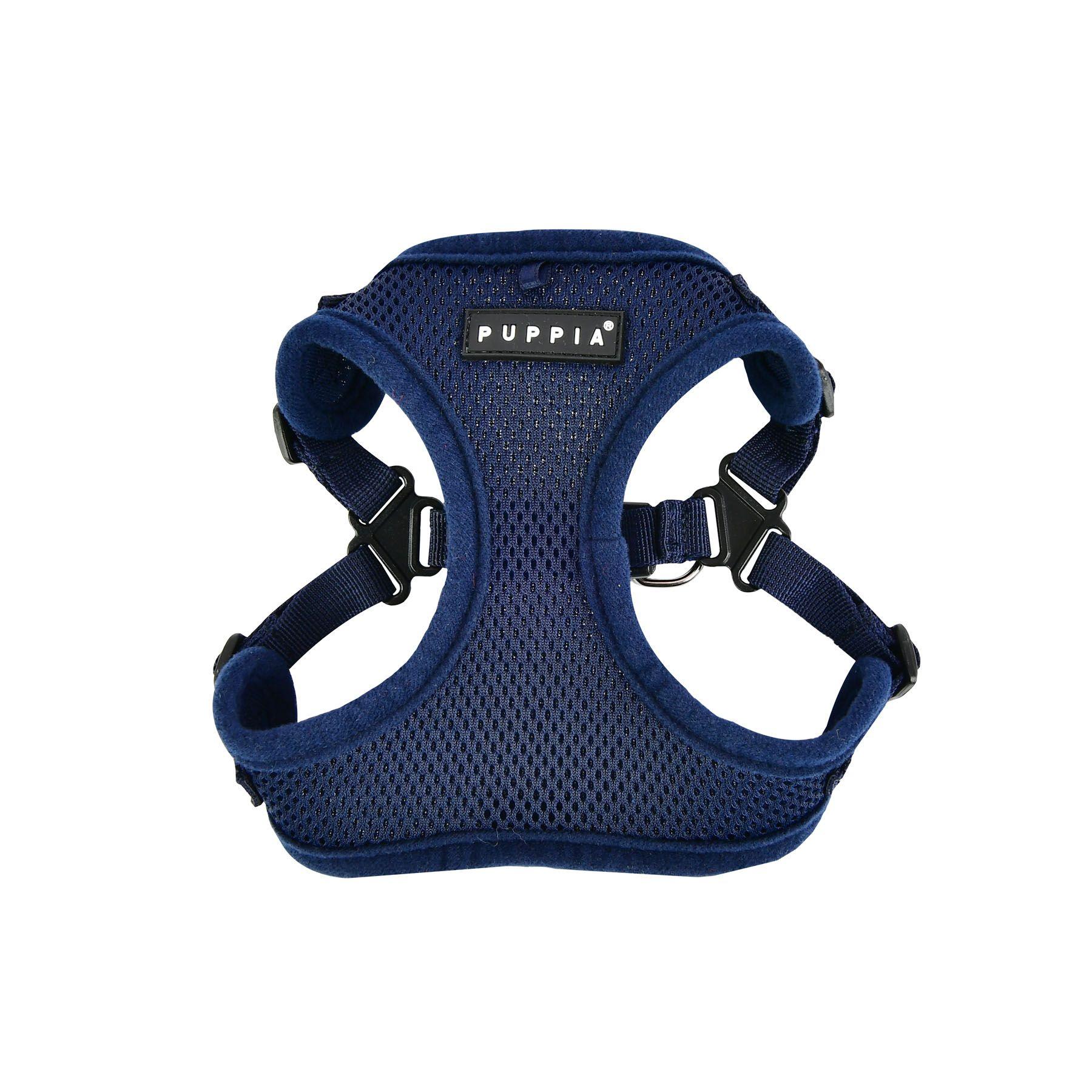 Puppia Soft Harness C for Dogs, Navy, Small