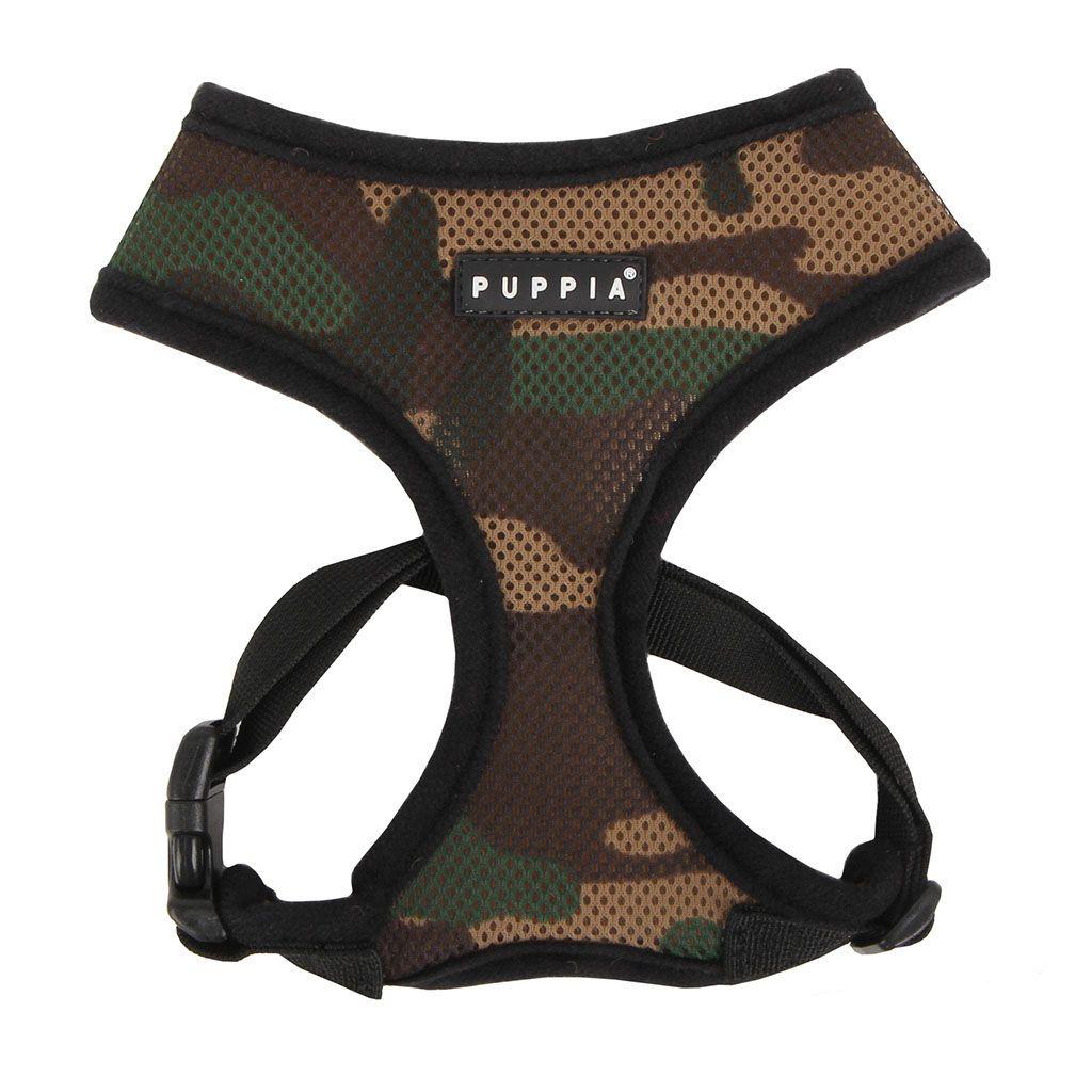 Puppia Soft Harness for Dogs, Camo