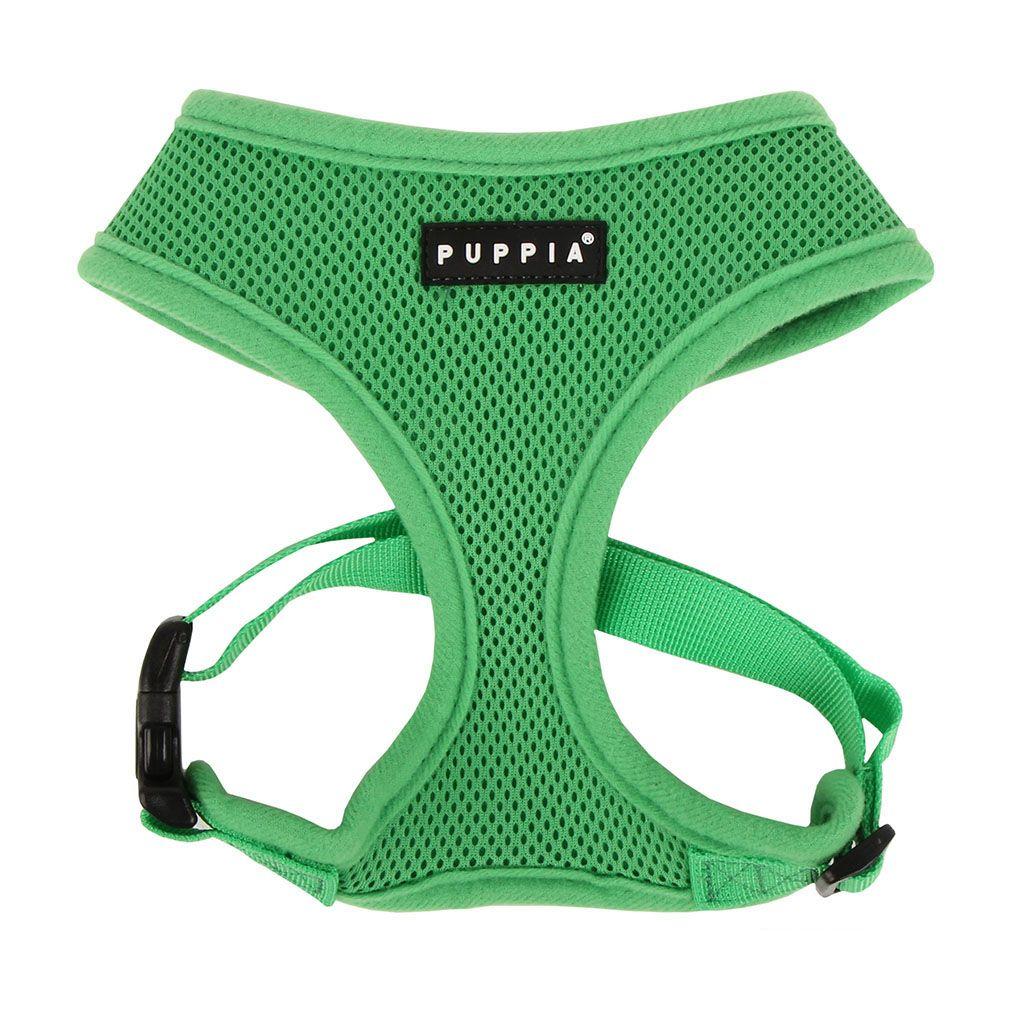 Puppia Soft Harness for Dogs, Green, Medium