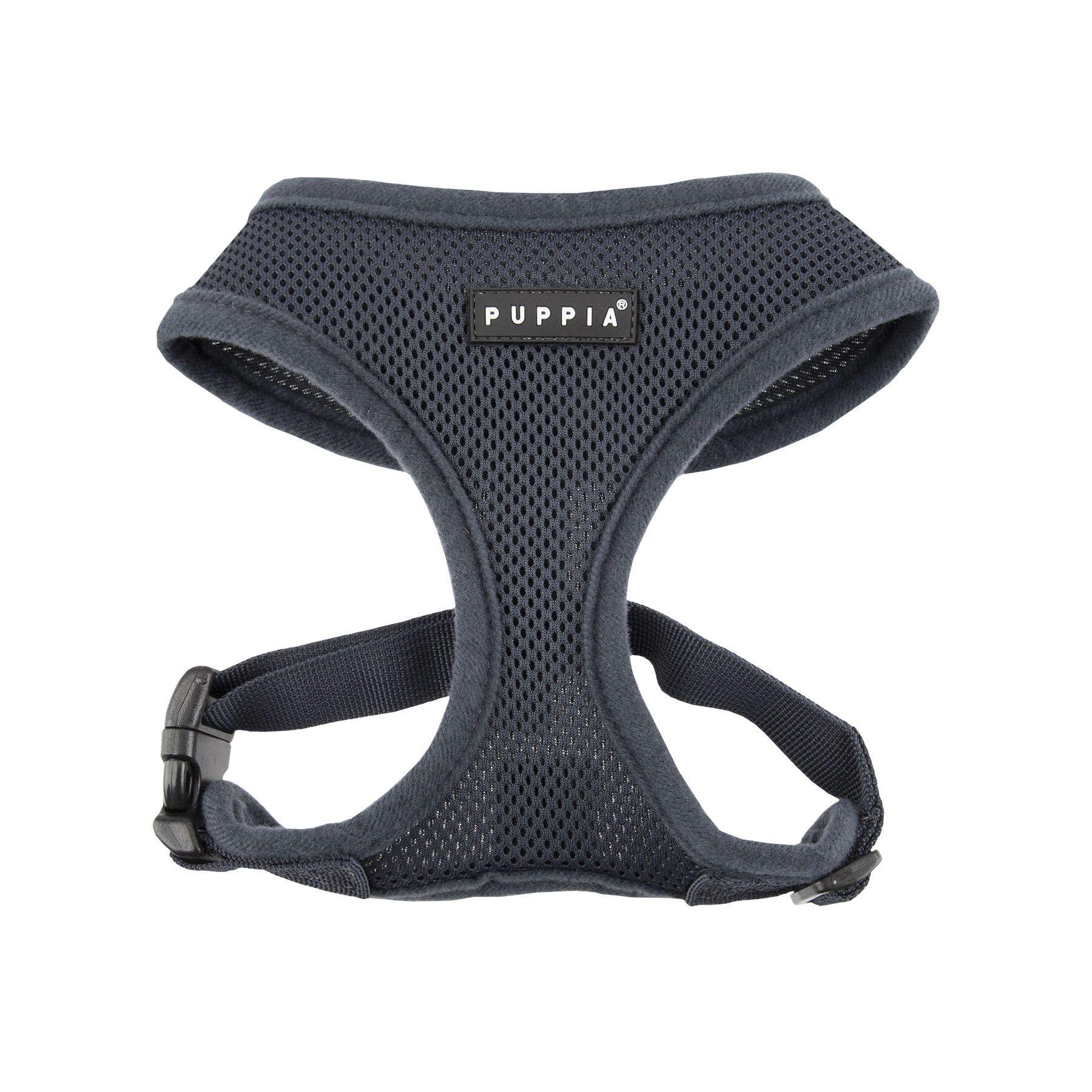 Puppia Soft Harness for Dogs, Grey, Medium