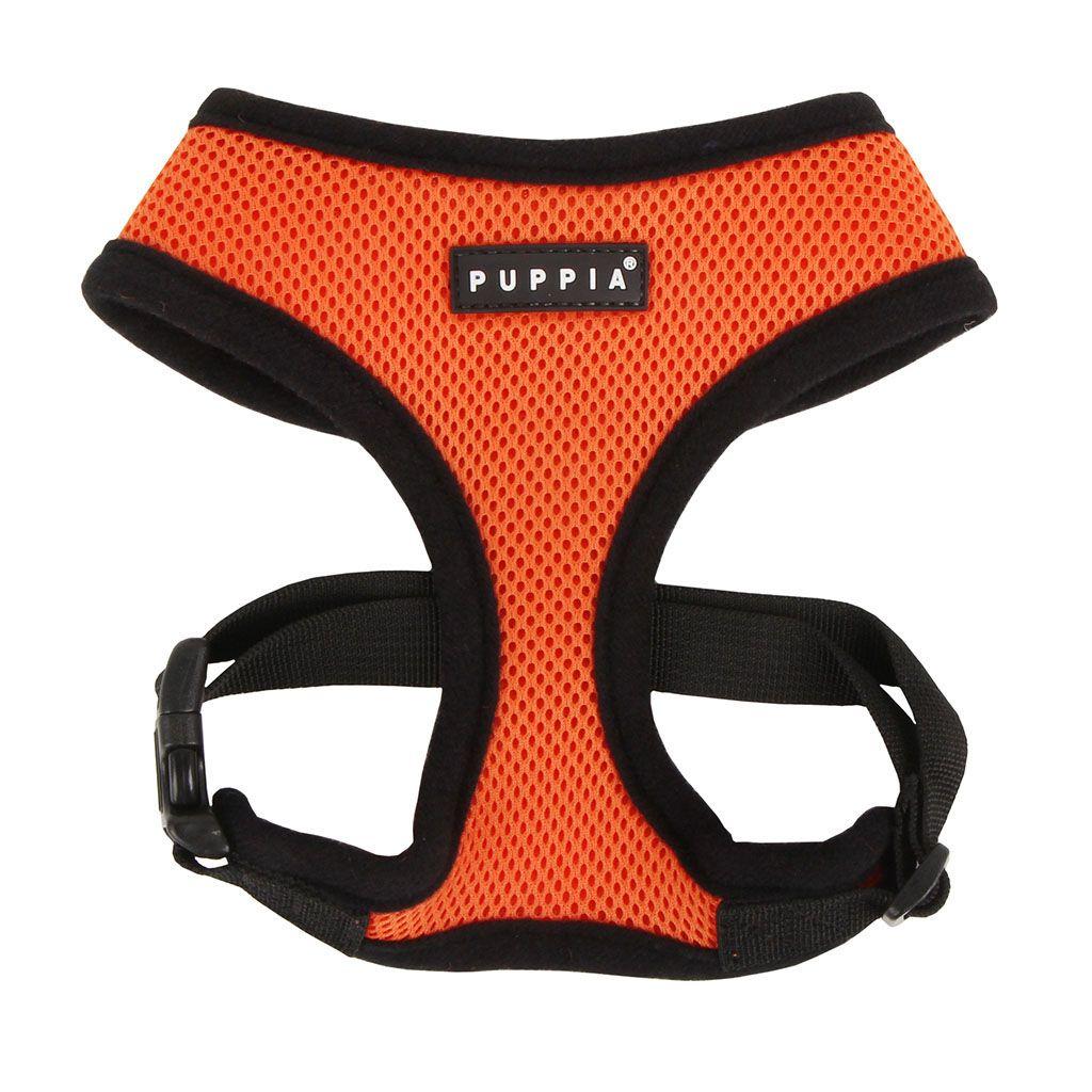 Puppia Soft Harness for Dogs, Orange, Large