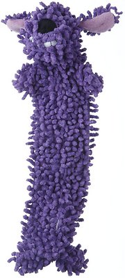 Multipet Loofa Floppy Light-Weight No Stuffing Dog Toy, Color Varies, 12-in