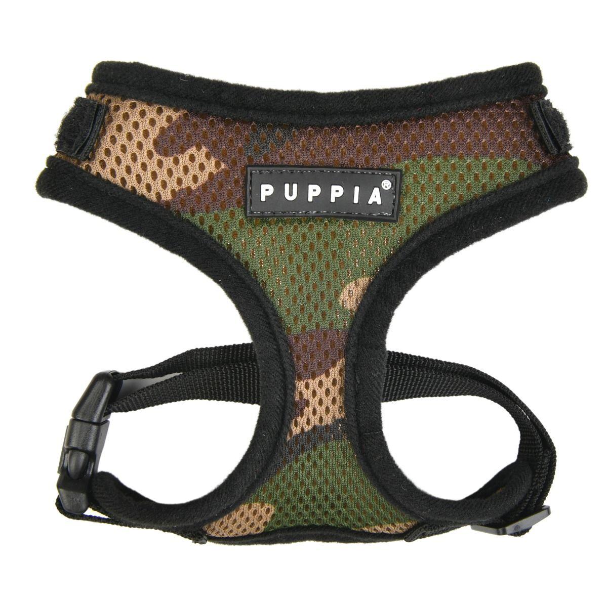 Puppia Soft Superior Harness A for Dogs, Camo