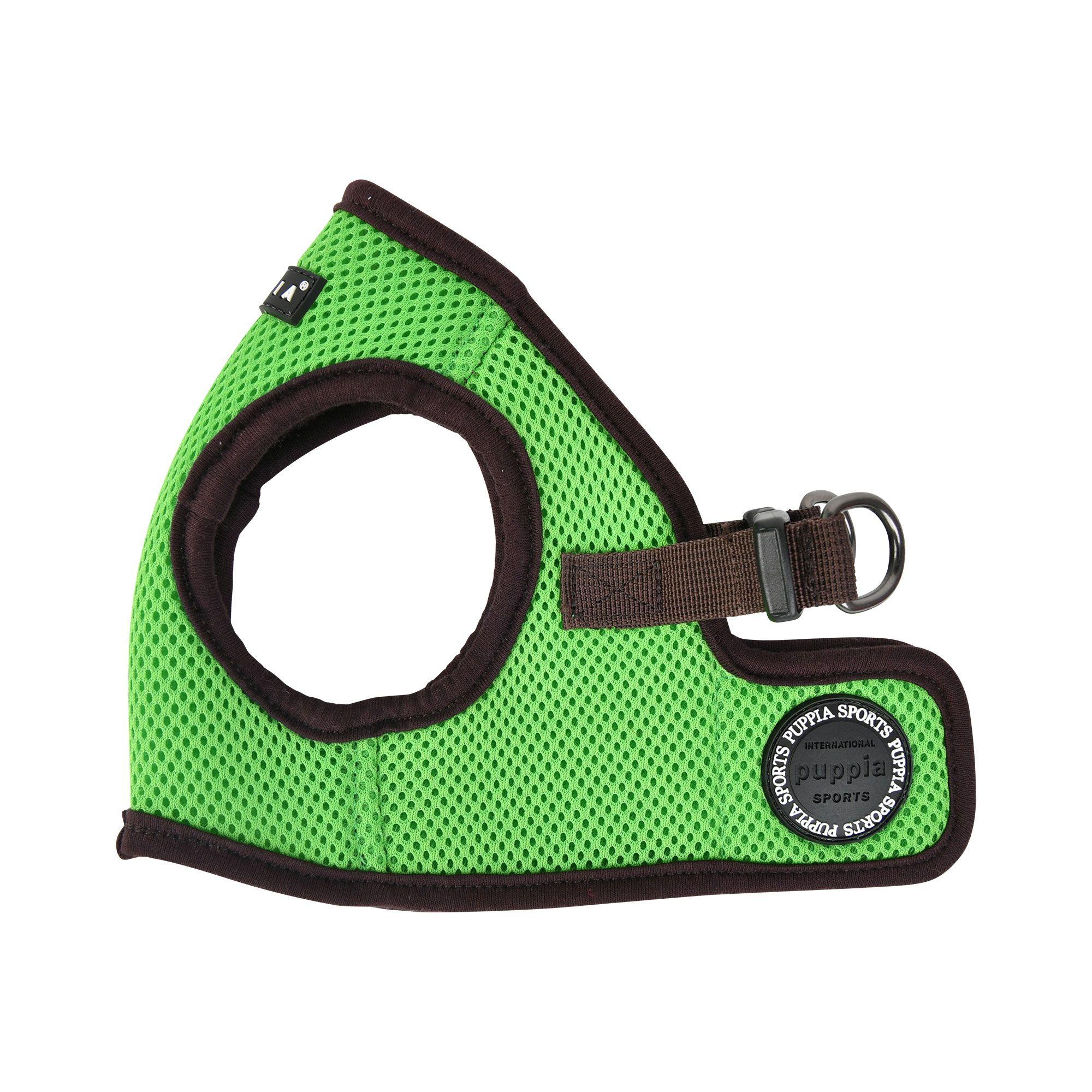 Puppia Soft Vest Harness B II for Dogs, Green