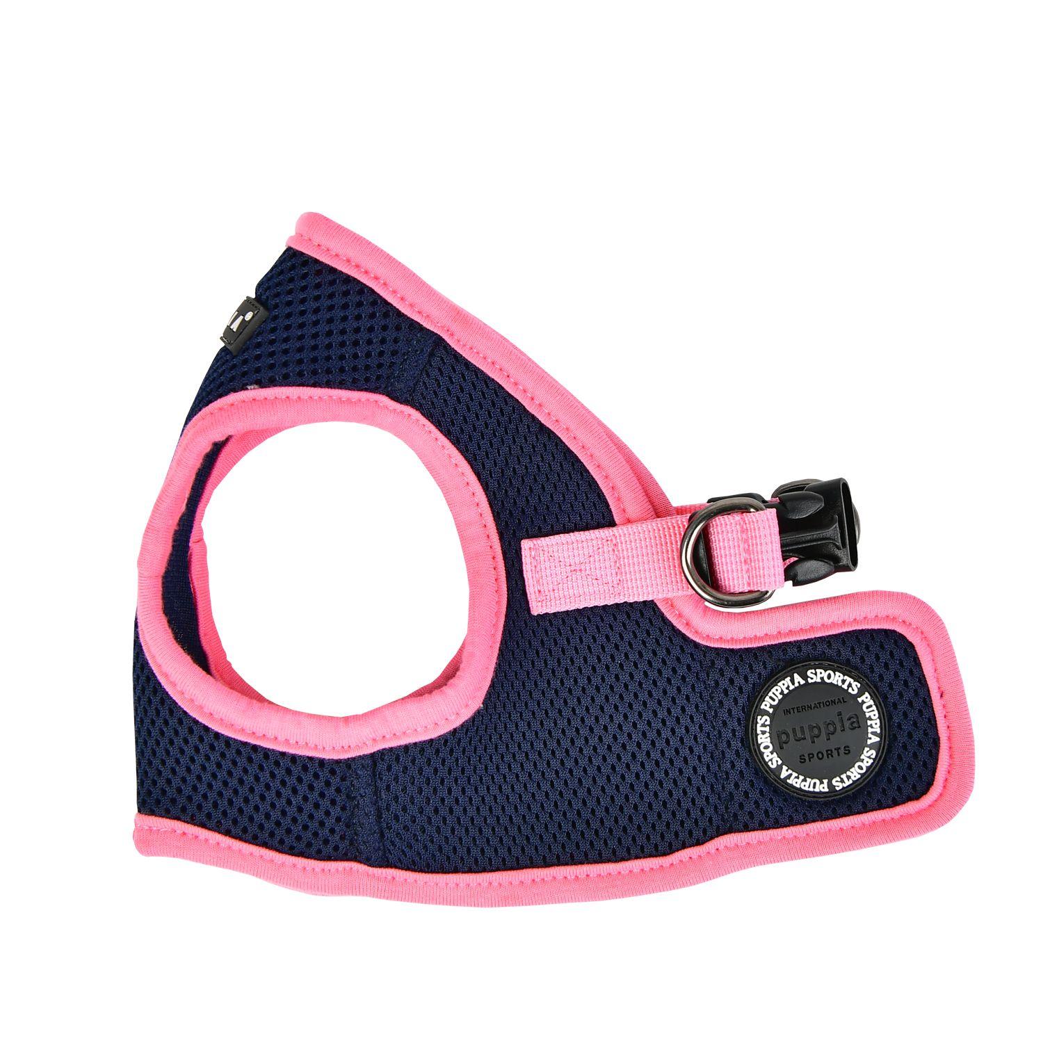 Puppia Soft Vest Harness B II for Dogs, Navy