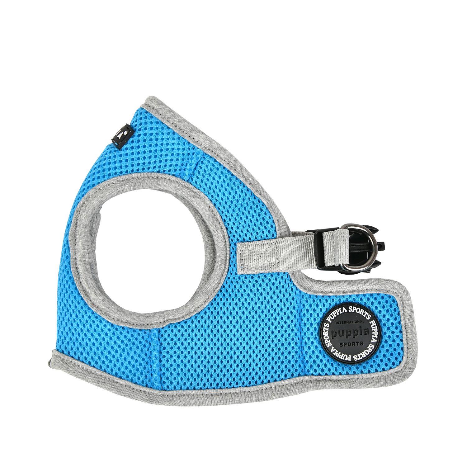 Puppia Soft Vest Harness B II for Dogs, Sky Blue