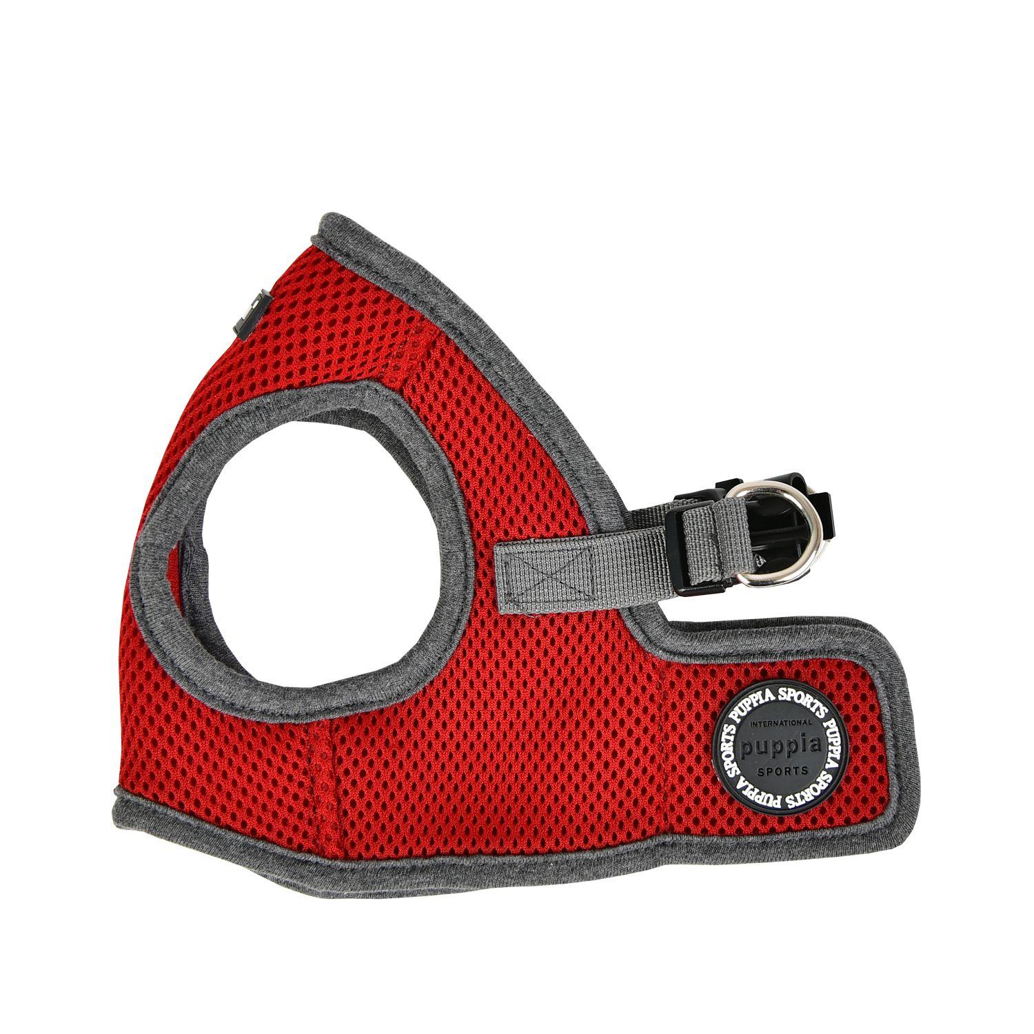 Puppia Soft Vest Harness B II for Dogs, Wine