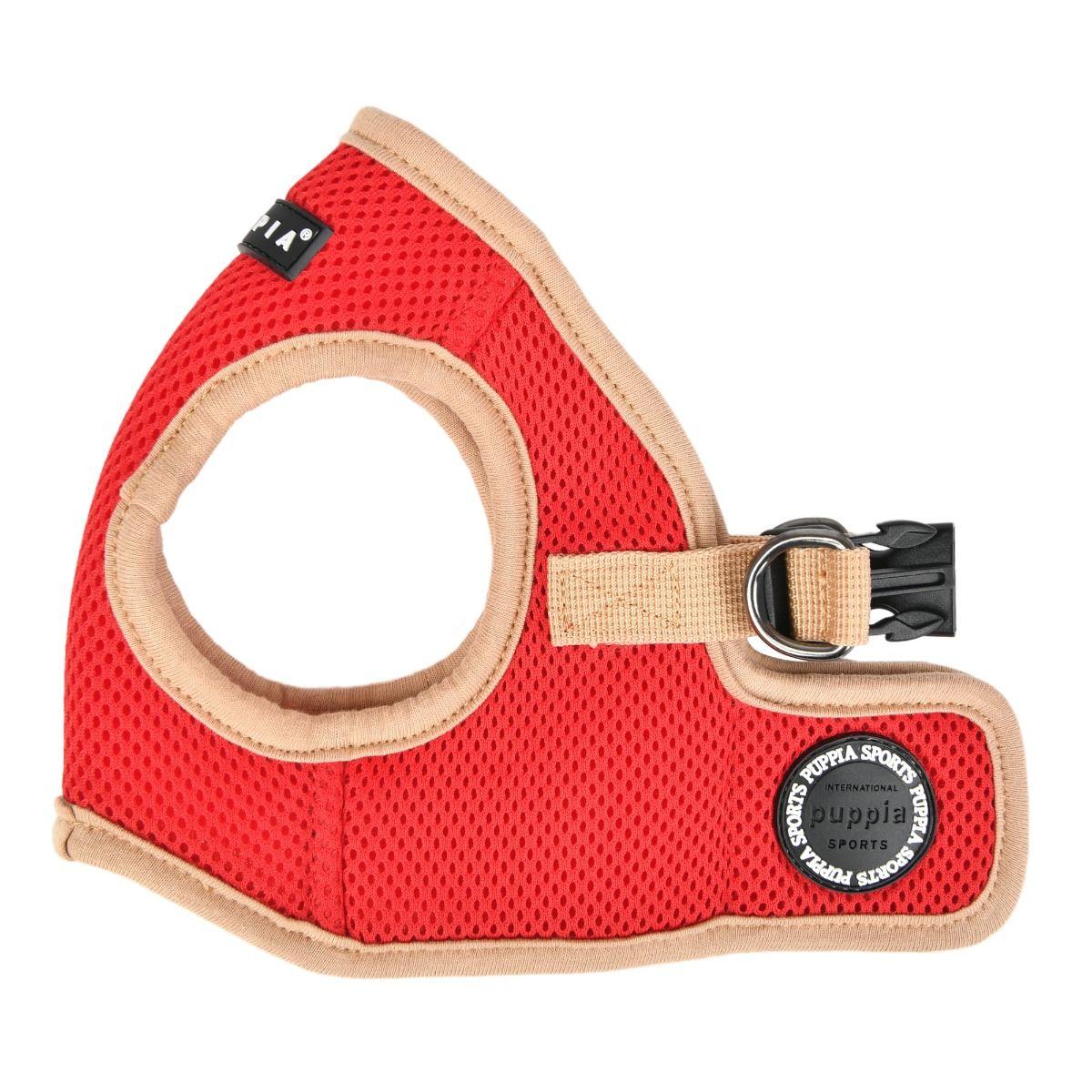 Puppia Soft Vest Harness II for Dogs, Red