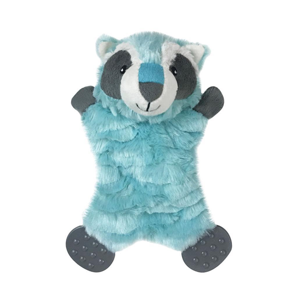 Pet Park Blvd Flatties Raccoon Dog Toy