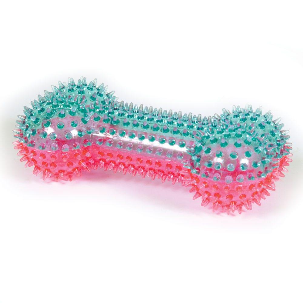 Play 365 Squeaky Spike Bone Dog Toy, Blue