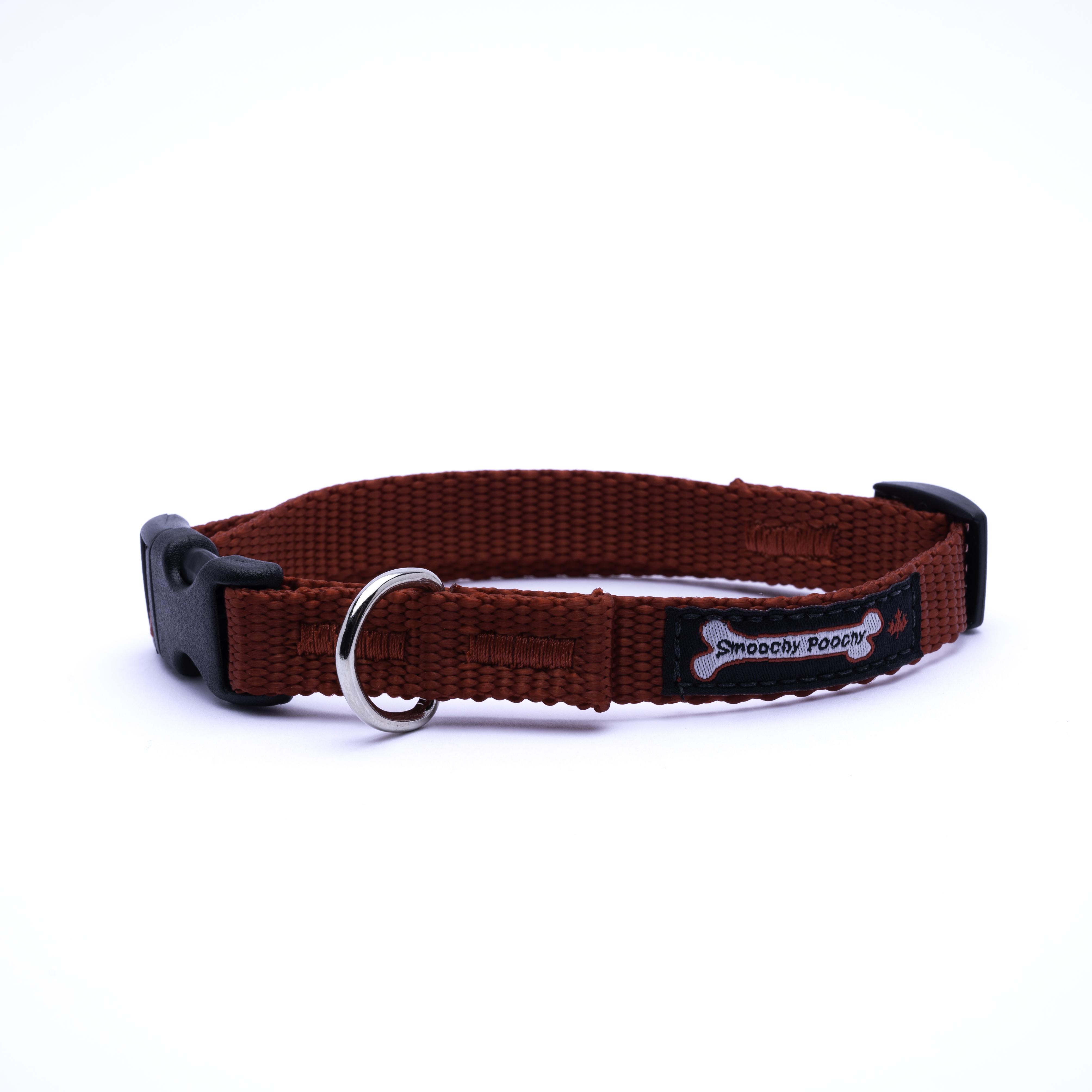 Smoochy Poochy Nylon Dog Collar, Red, Medium