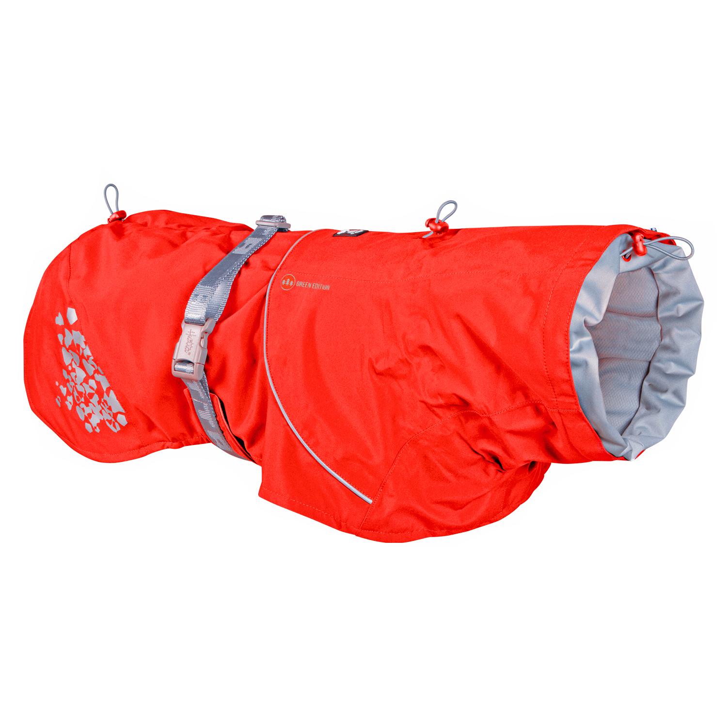 Hurtta Monsoon Coat ECO Dog Raincoat, Rosehip, 8-in