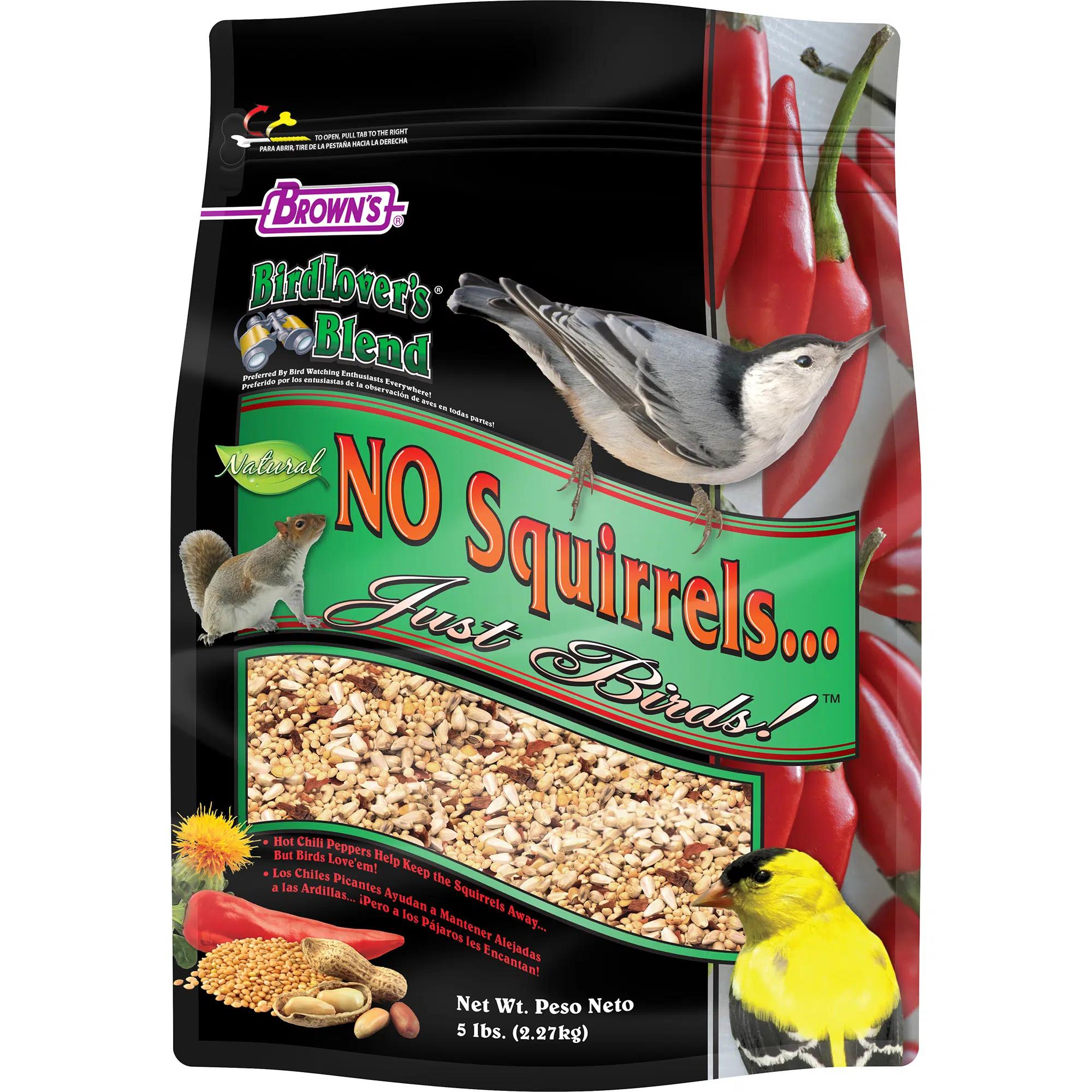 Brown's Bird Lover's Blend No Squirrels Just Birds! Bird Food