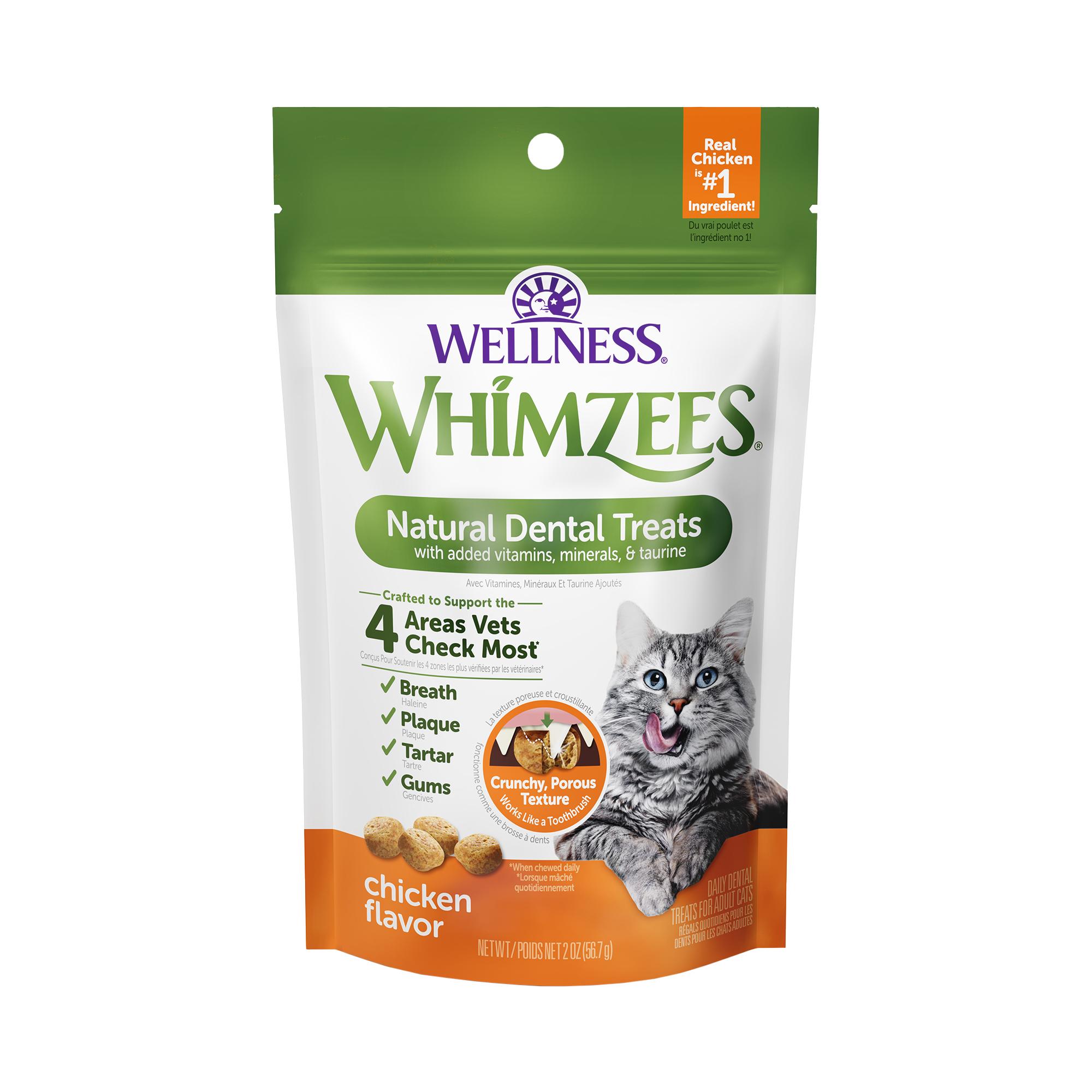 WHIMZEES Chicken Natural Dental Cat Treats, 2-oz