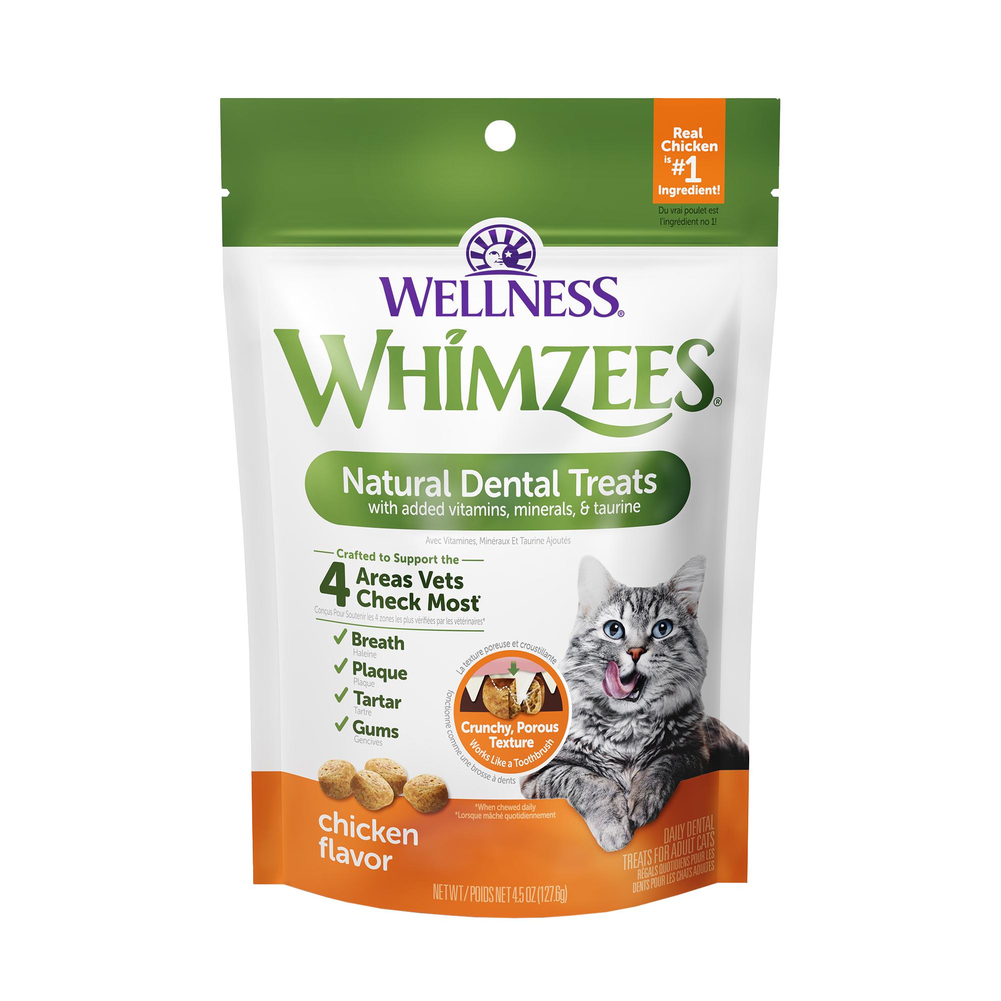 WHIMZEES Chicken Natural Dental Cat Treats, 4.5-oz