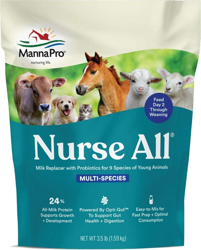 Manna Pro Nurse All Multi-Species Milk Replace for Livestock, 3.5-lb