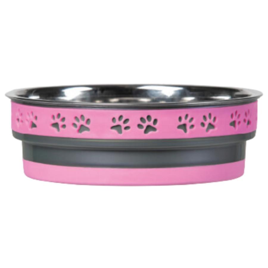 Loving Pets Corsa Pet Bowl, Fiery Pink, Medium