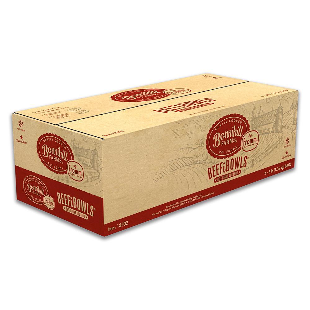 Fromm Bonnihill Farms Beefibowls Frozen Dog Food, 12-lb