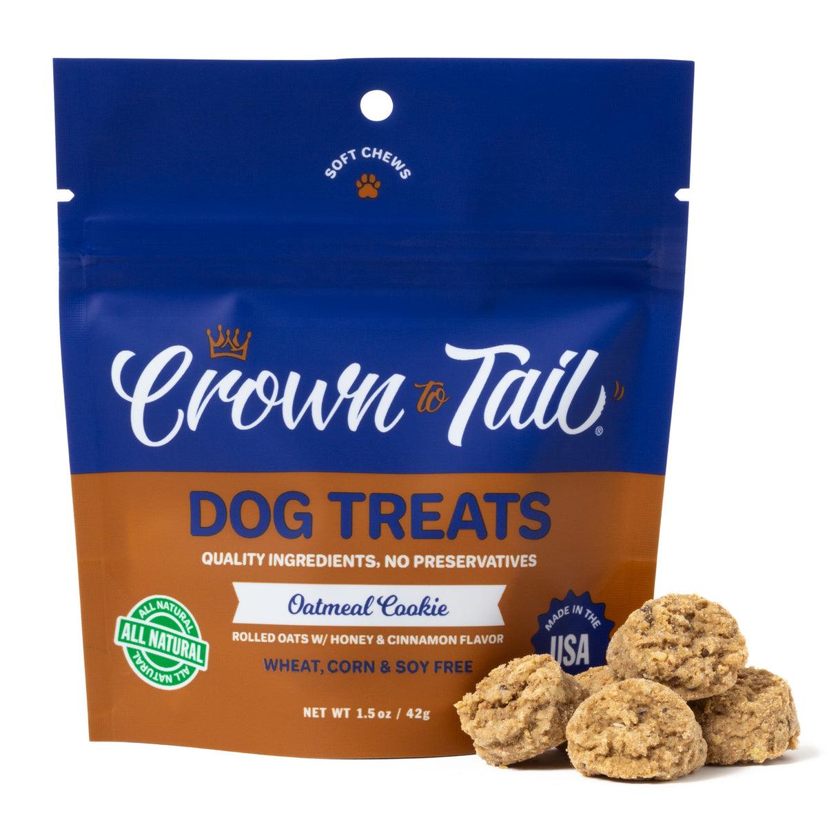 Crown to Tail Oatmeal Cookie Soft Chews Dog Treats
