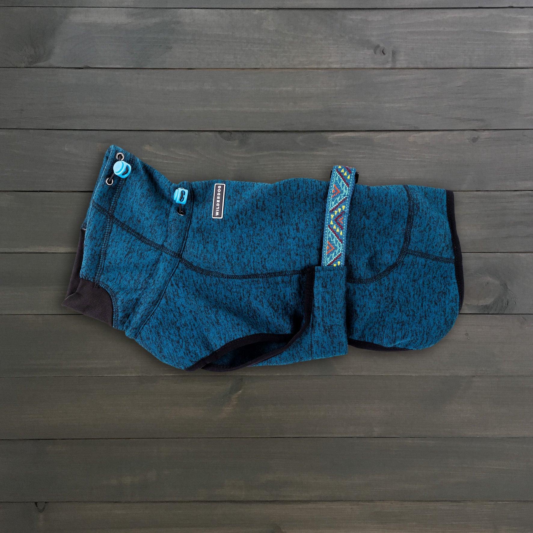 Wilderdog Fleece Dog Jacket, Pacific Blue, Large