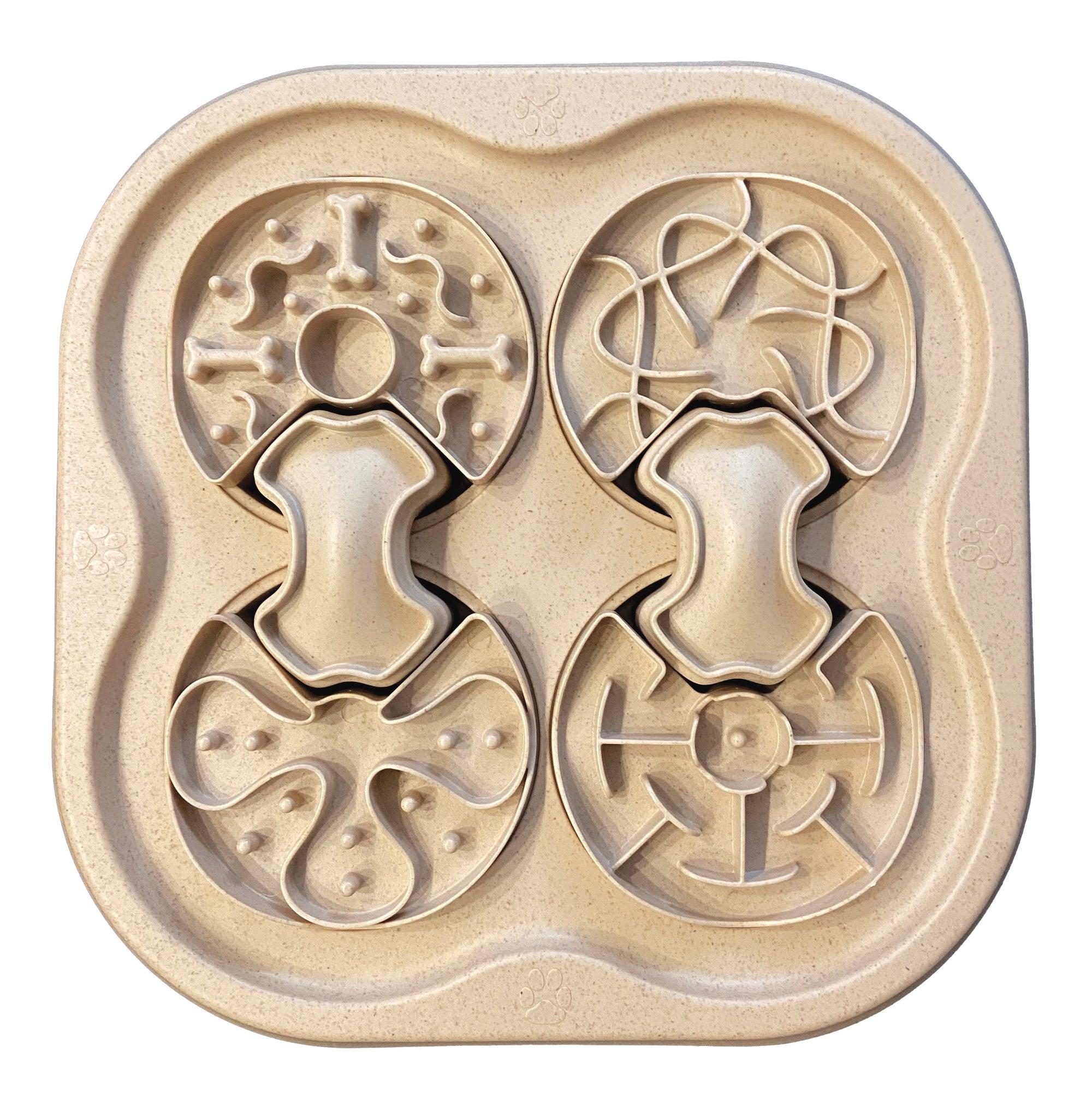 foufouBRANDS 2-in-1 Nosework Puzzle Toy & Slow Feeder Dog Toy