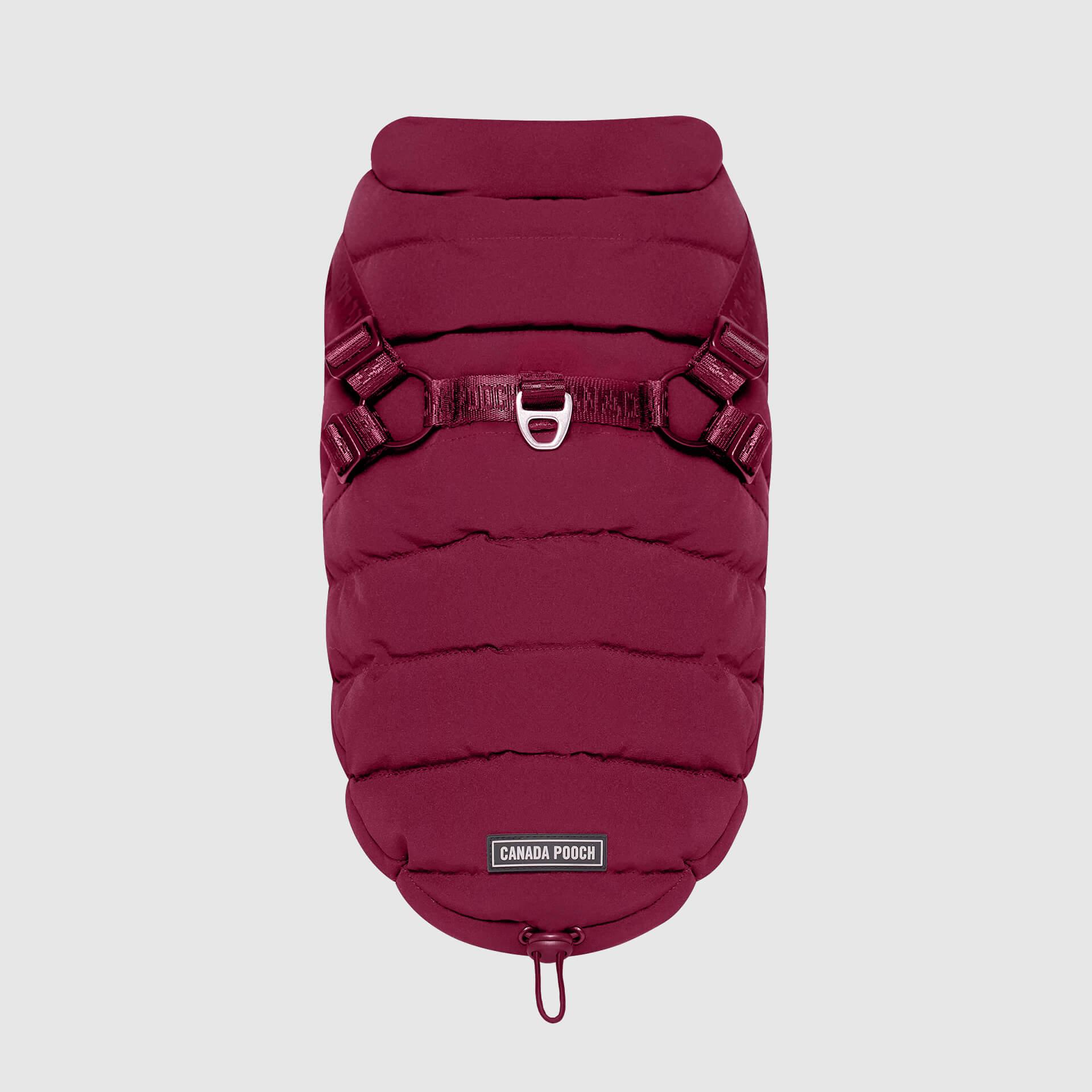 Canada Pooch Puffer Dog Harness, Plum, 18