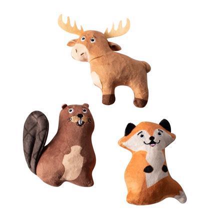 PetShop by Fringe Studio The Great Outdoors Dog Toy, Small, 3-pk
