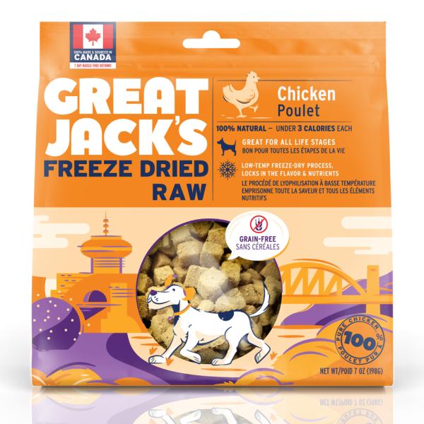 Great Jack's Chicken Freeze-Dried Dog Treats, 198-gram