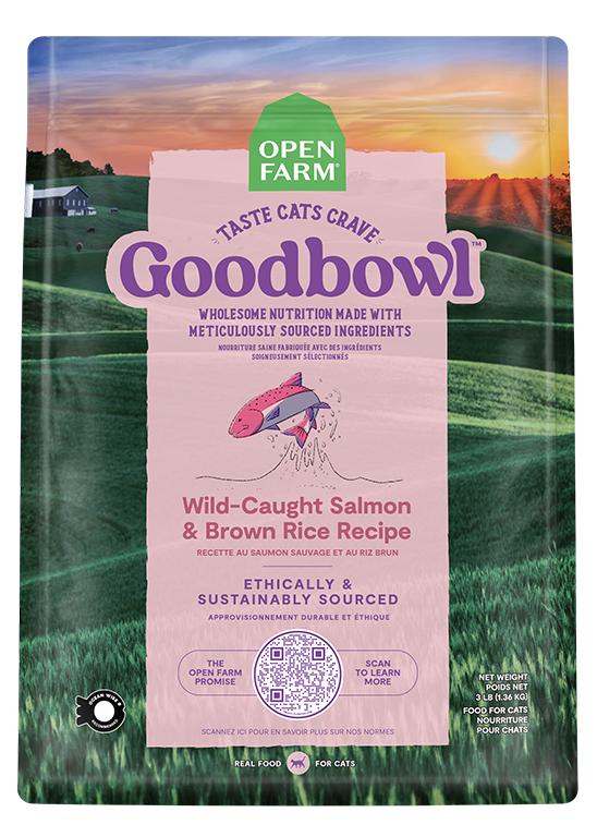 Open Farm Goodbowl Wild-Caught Salmon & Brown Rice Dry Cat Food
