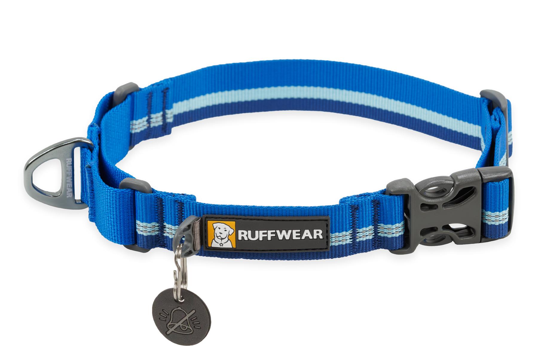 Ruffwear Web Reaction Martingale Collar with Buckle for Dogs, Blue Pool, 14-17-in