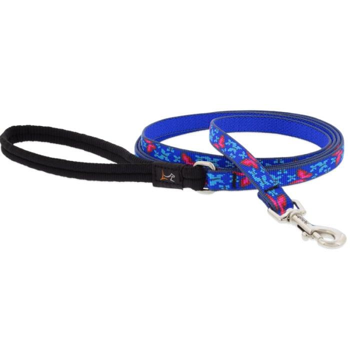 Lupine Pet Original Designs Dog Leash, Social Butterfly, 1/2-in x 6-ft