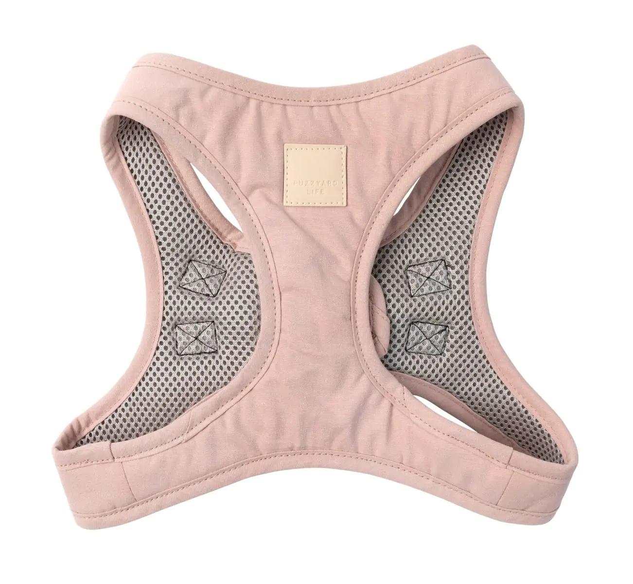 FuzzYard Life Cotton Step In Dog Harness, Soft Blush, X-Large