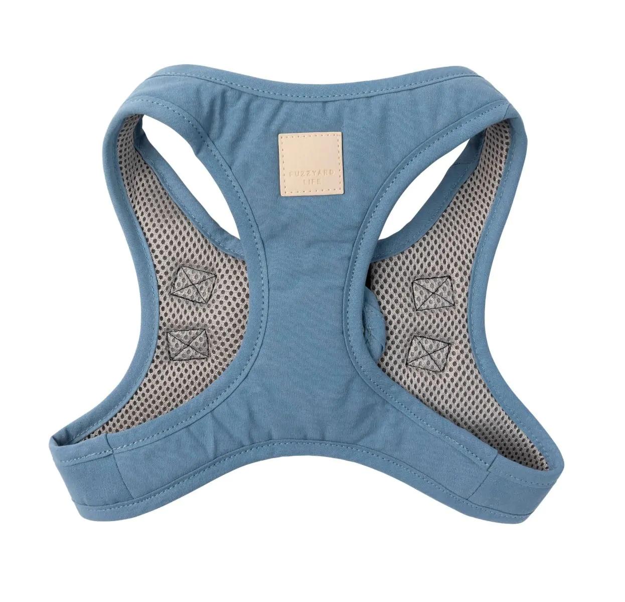 Harnais pour chien en coton FuzzYard Life à enfiler, Bleu français, X-Grande