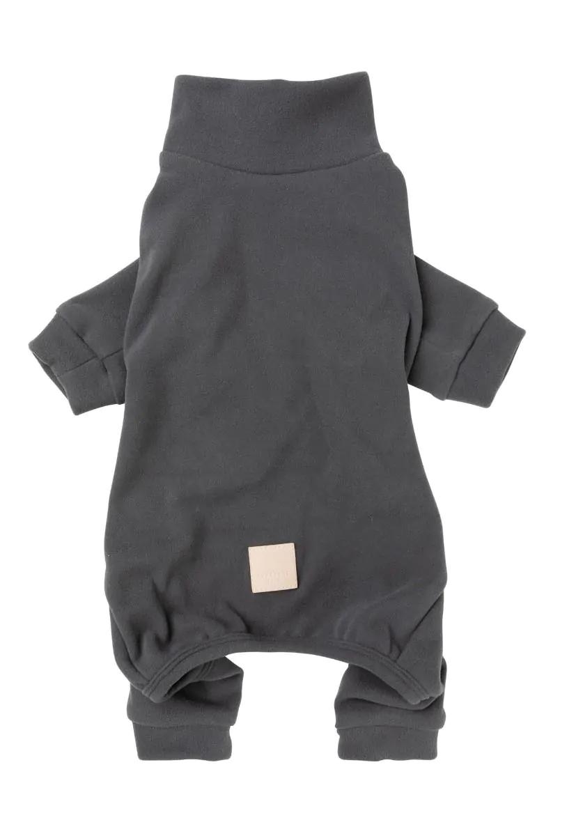 FuzzYard Life Soft Touch Dog Pajamas, Slate Grey, 1