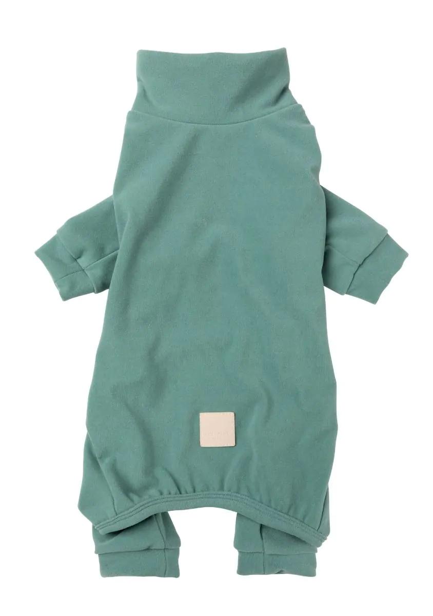 FuzzYard Life Soft Touch Dog Pajamas, Myrtle Green, 6