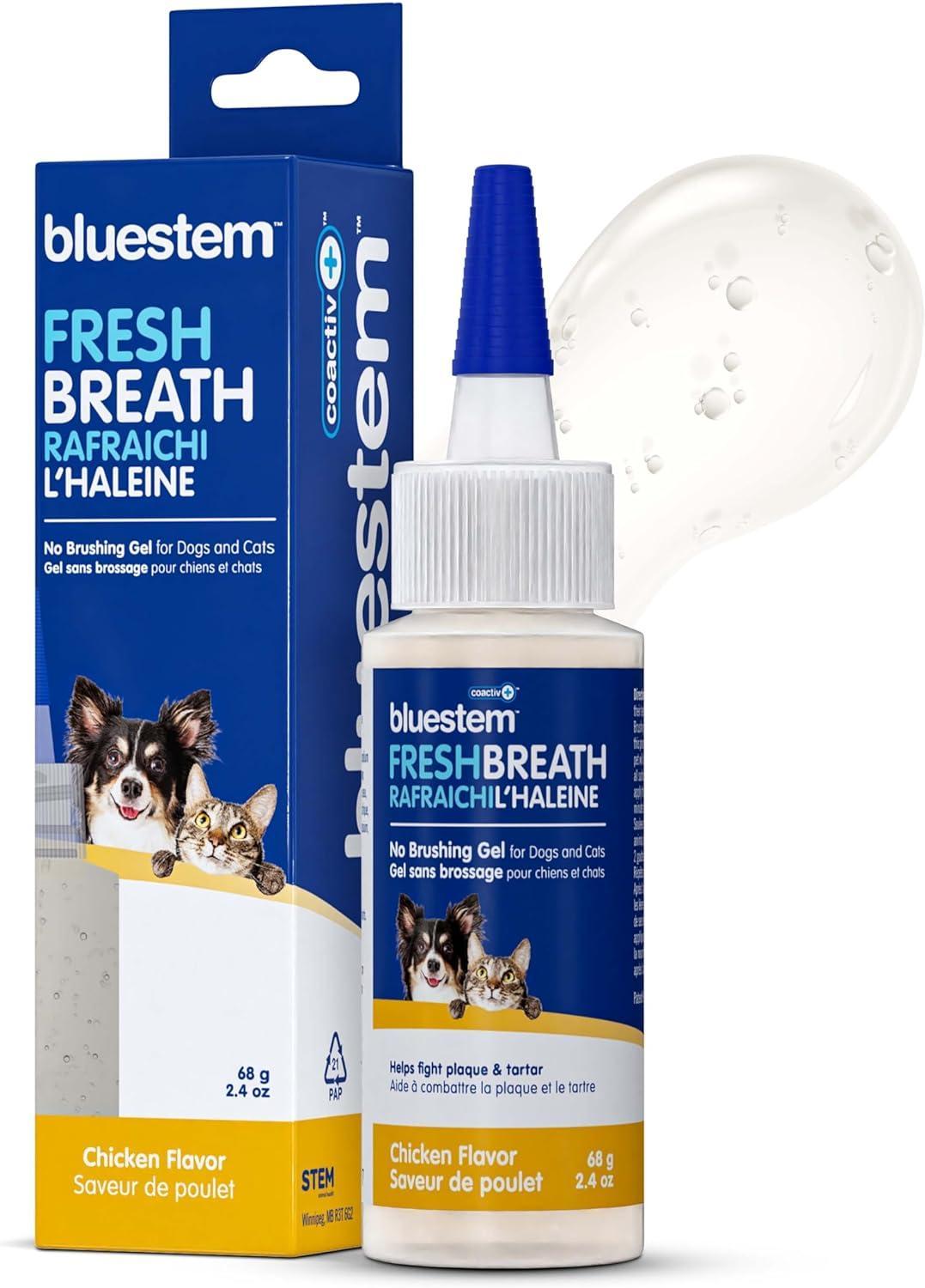 Bluestem Chicken Flavor No Brushing Gel for Dogs & Cats, 2.4-oz