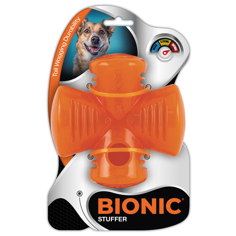 BIONIC Stuffer Dog Toy, 5-in