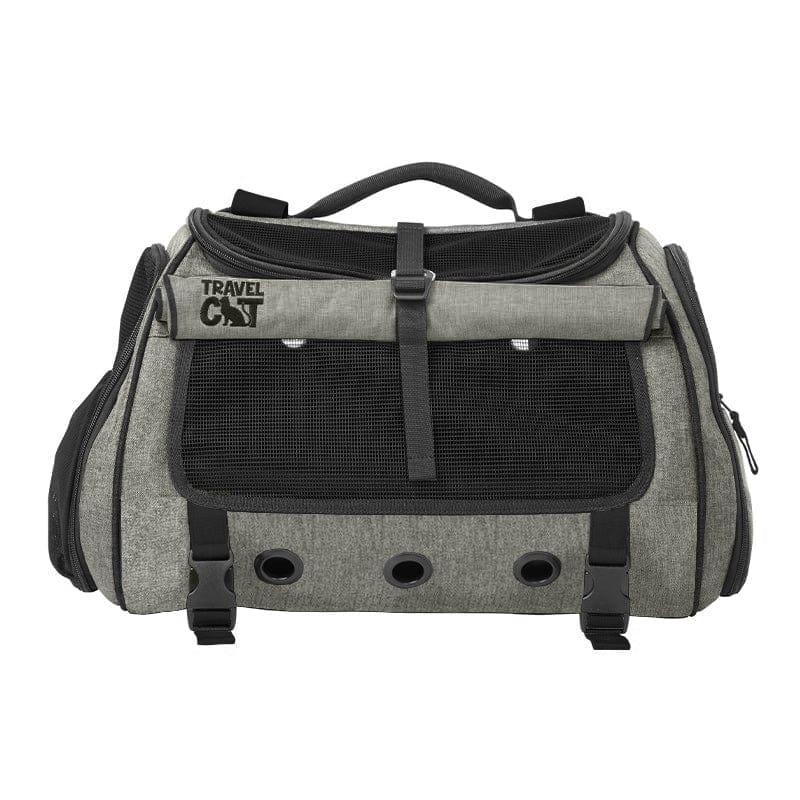 Travel Cat The Transpurrter Ultimate Calming Convertible Cat Carrier, Heather Grey