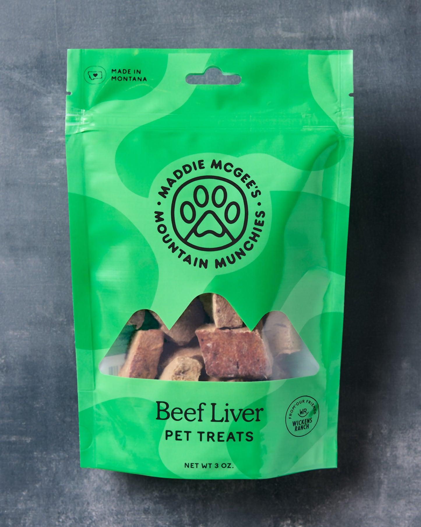 Maddie McGee's Mountain Munchies Beef Liver Freeze-Dried Dog & Cat Treats