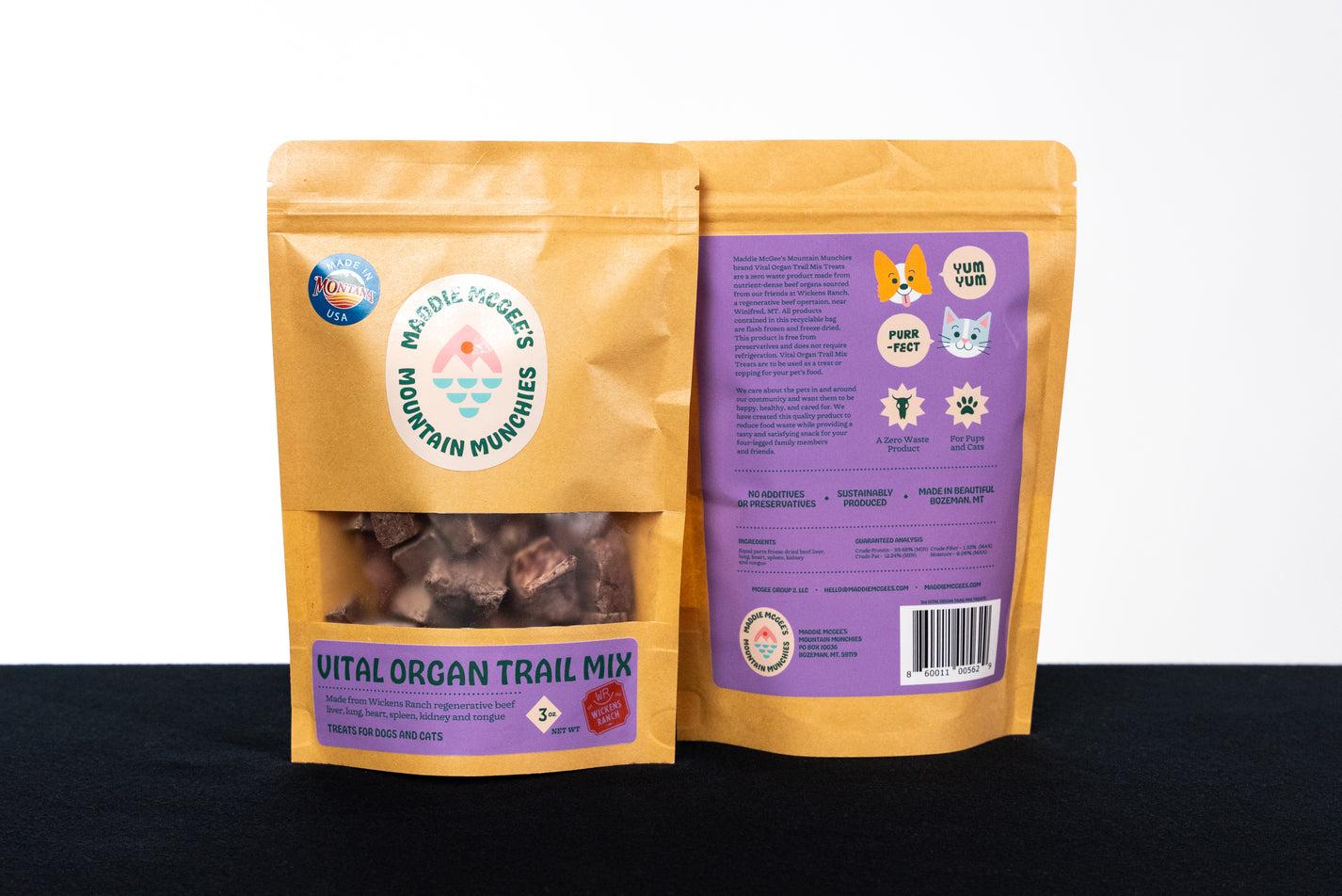 Maddie McGee's Mountain Munchies Vital Organ Trail Mix Freeze-Dried Dog & Cat Treats, 3-oz