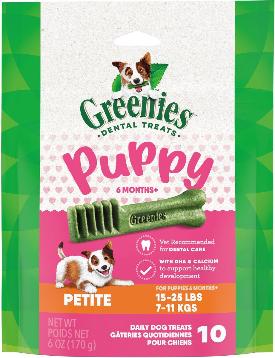 Greenies Puppy 6 Months+ Petite Dental Dog Treats, 10-count, 6-oz