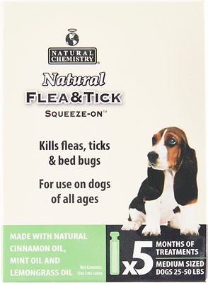 Natural Chemistry Natural Flea & Tick Squeeze-On for Dogs, Medium