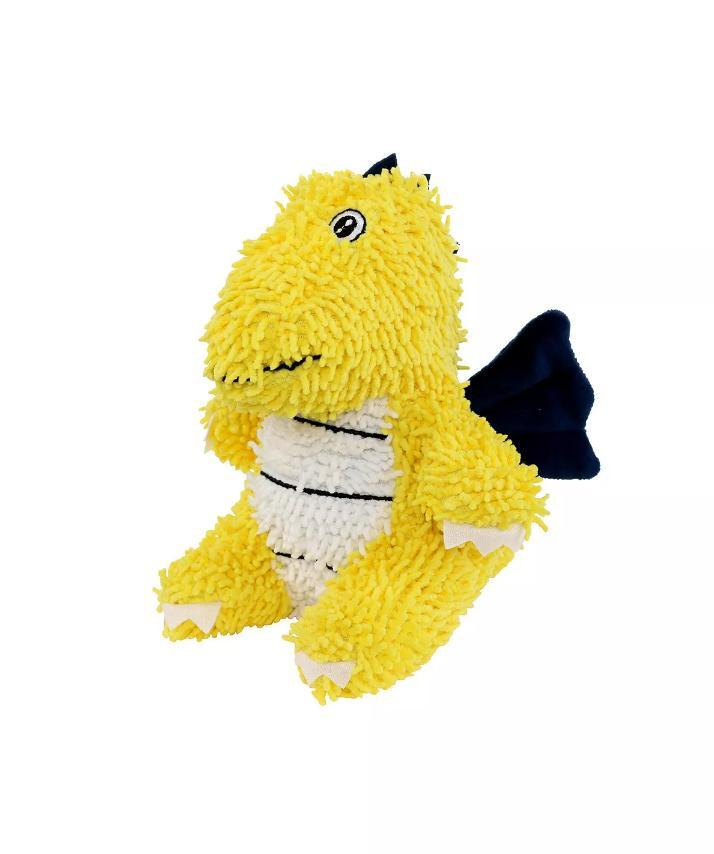 Mighty Microfiber Ball Dragon Dog Toy, Yellow