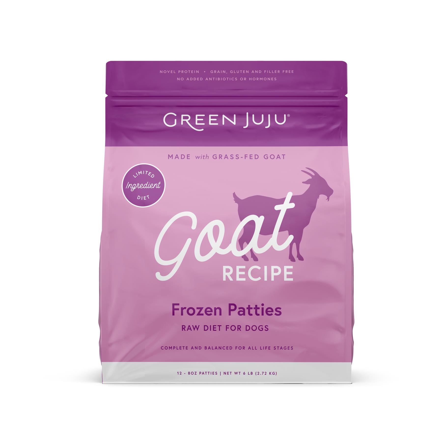 Green Juju Goat Patties Frozen Dog Food