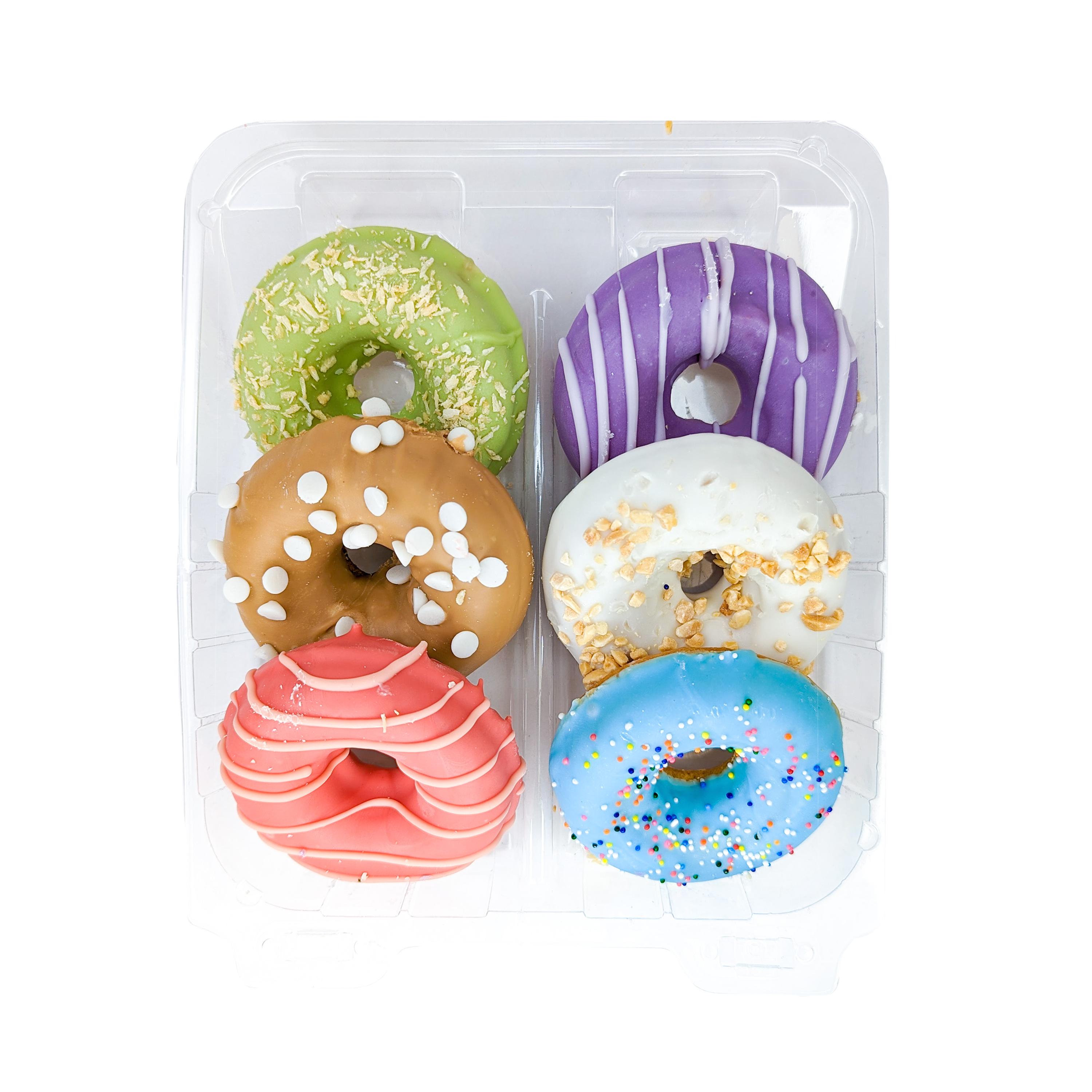 Bosco & Roxy's Vanilla Donuts Prepackaged Dog Treats, Medium, 6-pk