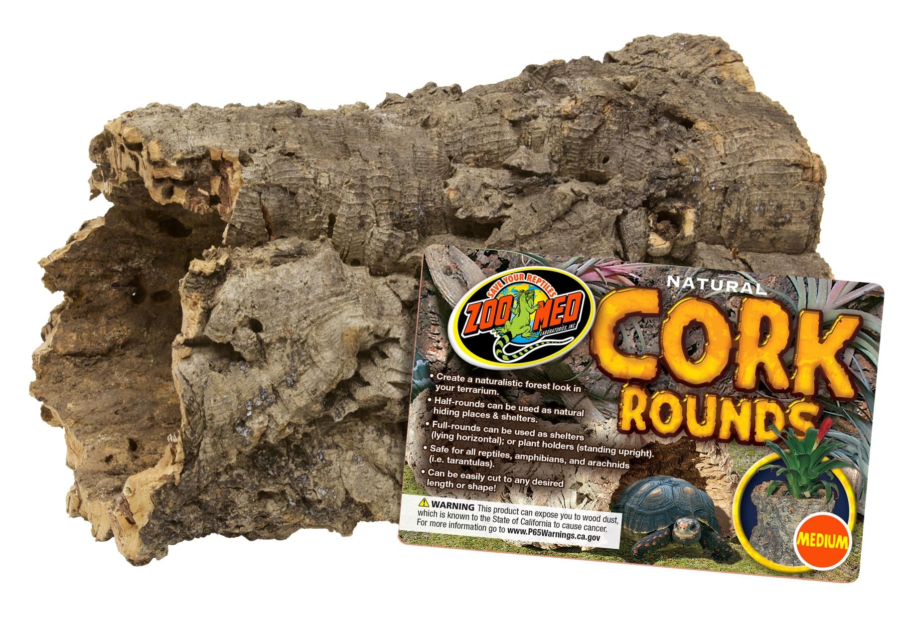 Zoo Med Natural Cork Rounds Reptile Shelter, Medium